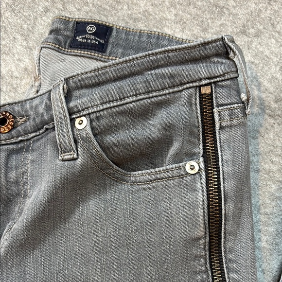 AG The Camila Super Skinny Jeans โ Size 27R | Distressed Gray ๐ - Picture 2 of 16